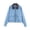 Sky Blue, variant on OIOLOYJM Womens Corduroy Jackets Causal Contrast Collar Zip Up Long Sleeve Comfortable Cropped Jackets Fall Winter Casual Vintage Basic Outdoor Coat with Pockets Khaki L