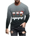 thumbnail image 2 of Blusas y camisas de manga larga y cuello redondo para hombre, camisetas casuales con estampado de moda y cuello redondo, blusas de licra de manga corta para hombre., 2 of 5
