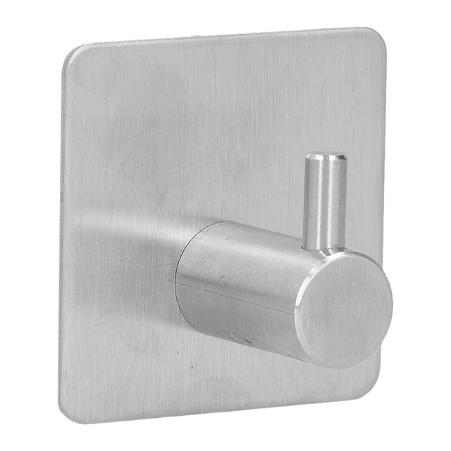Viscose Nonpunch Single Hook,Cylindrical Hook 304 Stainless Hook Single Hook Bathroom Coat Hook Convenient Use