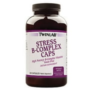 Angle View: Twinlab Stress B-Complex Caps -- 300 Capsules