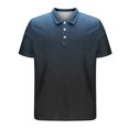 thumbnail image 6 of Yigetop Men's Slim Fit Henley Shirts Short Sleeve Crewneck T-Shirt Gym Workout Athletic Shirt Tees with Button Casual Summer Beach Vacation Shirts Short Sleeve Tops, Dark Blue, Xl, 6 of 6