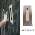 thumbnail image 3 of WASHWEPE 2-Pack 8.1 Inch Stainless Steel Flat Trowel Set for Masonry, Concrete, and Construction Work, 3 of 8