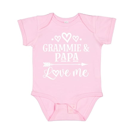 

Inktastic Grammie and Papa Love Me Gift Baby Boy or Baby Girl Bodysuit