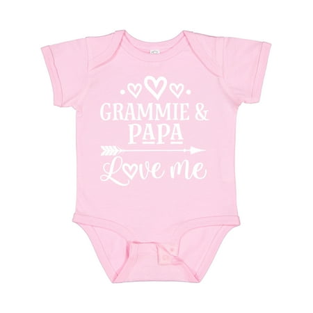 

Inktastic Grammie and Papa Love Me Gift Baby Boy or Baby Girl Bodysuit