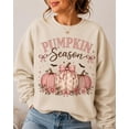 thumbnail image 2 of Coquette Pumpkin Season Sweatshirt, Cute Halloween Sweatshirt, 2 of 6