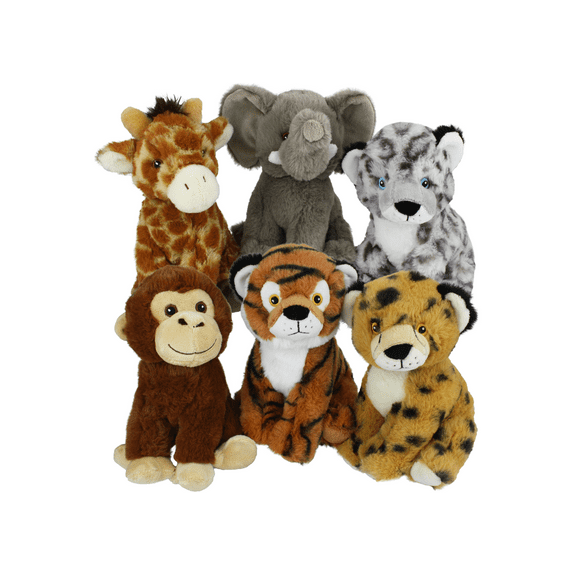 Multipet Eco Safari Animal Dog Toy, Assorted Characters, Size: 8"
