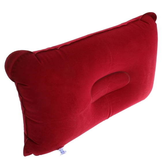 FRCOLOR  Inflatable Plane Pillow Camping Pillows for Sleeping Office Travel Red