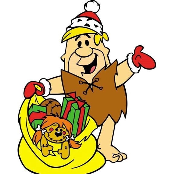 The Flintstones Barney Rubble gets into Christmas spirit 16x20 poster