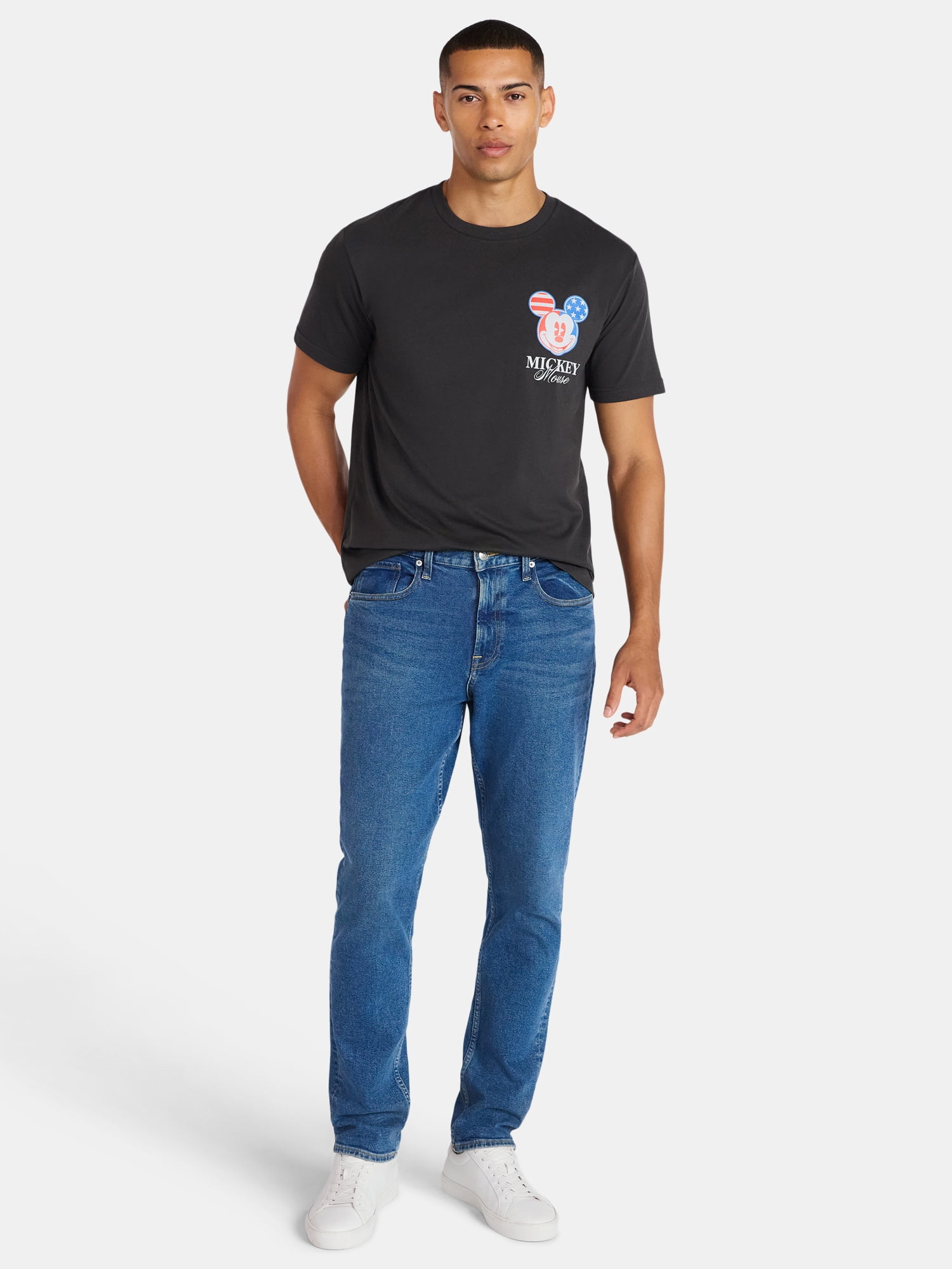 Disney, Men's & Big Men's Americana Graphic Tee, Mickey Mouse, Sizes XS-5XL