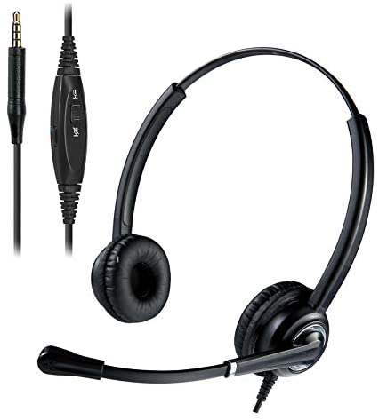 Yexatel 3.5mm Cell Phone Headset for PC 