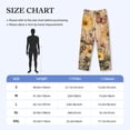 thumbnail image 4 of Sigee Vintage Floral Butterfly Collage print Men's Pajama Pants Lounge Sleep Bottoms with Elastic Waistband and Pockets-Small, 4 of 6
