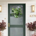 thumbnail image 5 of St Patricks Day Hanging Decor, Green Heart Leaf Acrylic Hanging Basket, St Patricks Day Decorations for Front Door Porch Home Office Window Decor, 8'' x 8'' Green, 5 of 9