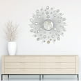 thumbnail image 4 of Empire Art Direct Milkyway I Sunburst Silver Round Wall Mirror, 36" x 36", Ready to Hang, 4 of 11