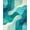 Teal, Pattern 1, variant on ODIKA 6' x 9' Machine Washable Non-Slip Area Rug, Contemporary Wave High Traffic Rug, Blue, 267942