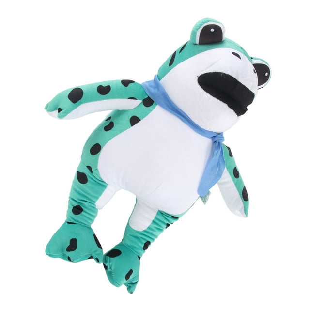 Plush Throw Pillow, 17.7in High Bright Colors Lovely Expression Cartoon Plush Toy for Family