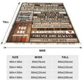 thumbnail image 2 of Husband Gifts from Wife, Husband Blanket 50x60 Inch for Him, Warm Throw Blankets Gifts for Husband Wedding Valentine's Day Husband Gifts, 2 of 5