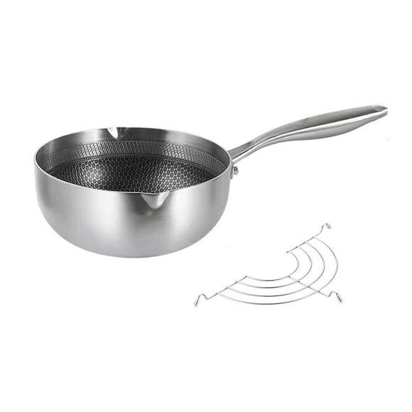 Olla freidora japonesa Tempura, sartén de acero inoxidable, sartenes profundas para patatas fritas