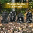 thumbnail image 6 of iHomeGarden 4 Pack 14'' X 22'' Halloween Foam Rip Graveyard Tombstones XL-Size Yard Decorations, 6 of 7