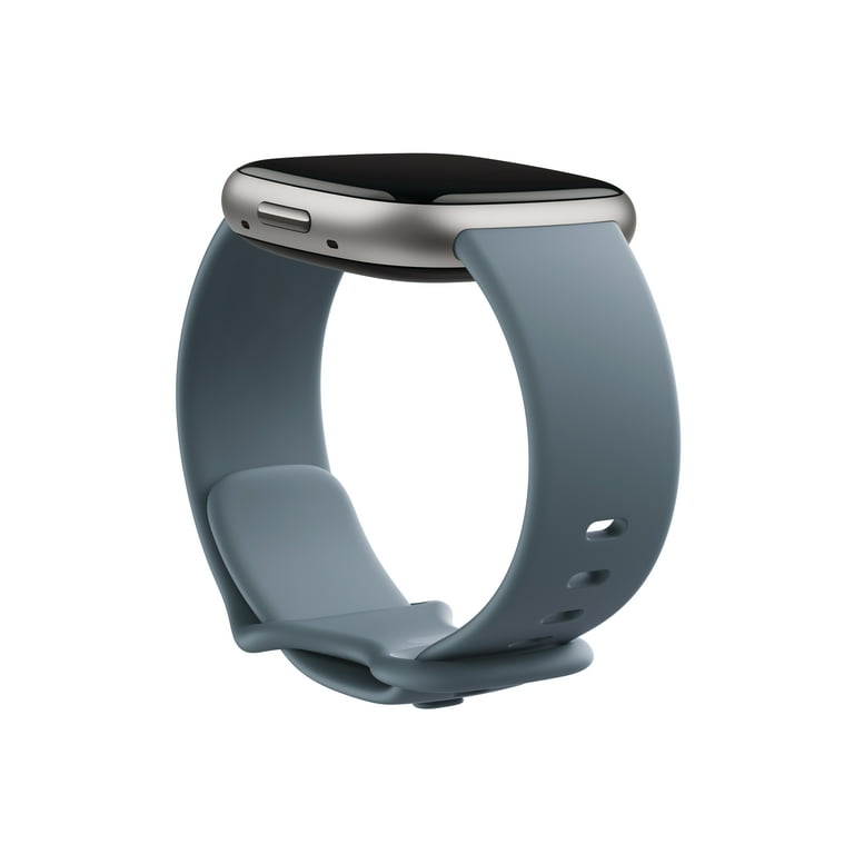 Fitbit Versa 4,Waterfall Blue/Platinum Smartwatch Unisex-Adult