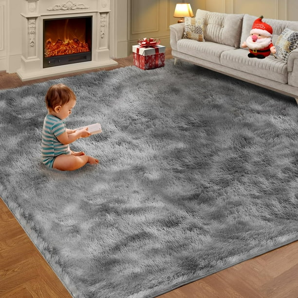 Alfombra KNZE Luxury de 8 x 10 cm, grande, para sala de estar o dormitorio