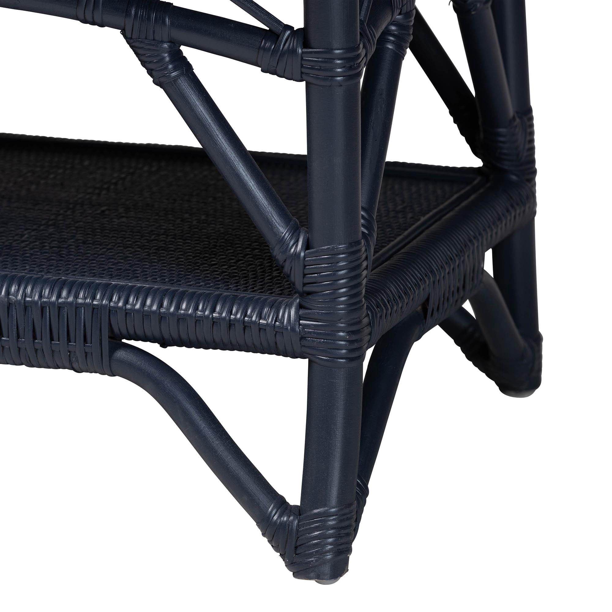bali & pari Leryn Boho Accent Bench, Navy Blue