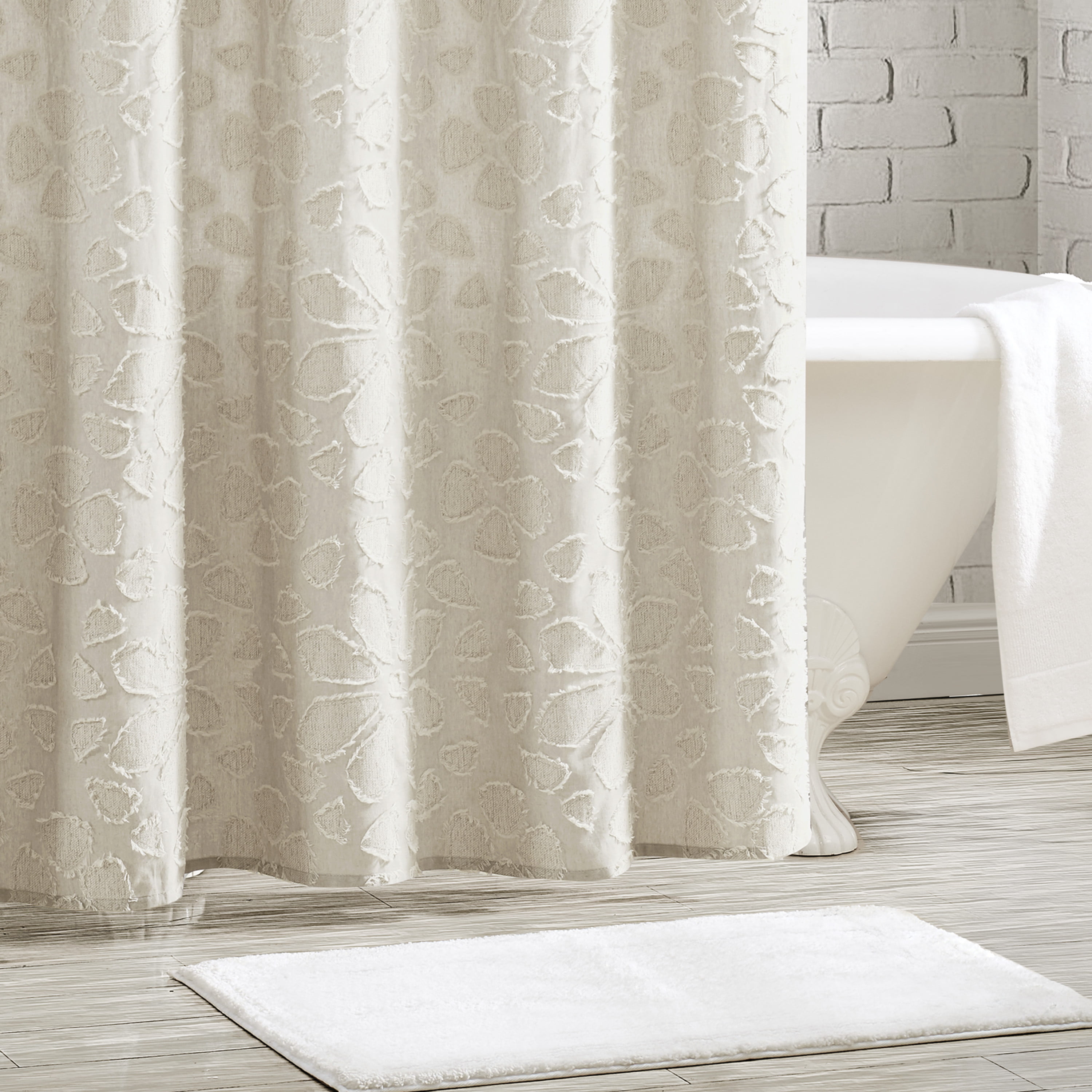 Peri Home Fabric Shower Curtain 72x72 Bathroom  Shower Curtain NEW 