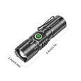 thumbnail image 2 of Linterna LED 10000 lúmenes Chip M77 recargable | Linterna de alta potencia con zoom de 4 modos | Aluminio de aviación IPX6 resistente al agua | USB recargable | Uso de emergencia al aire libre |, 2 of 7