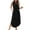 Black, variant on RYRJJ Womens Summer Casual Maxi Dresses Sleeveless Long Beach Dresses Button V Neck Loose Sundresses with Side Split Pockets(Red,L)