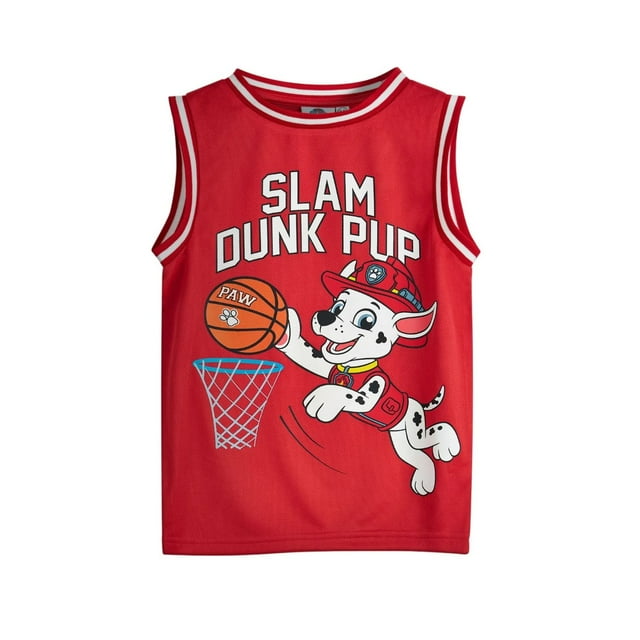 Pat' Patrouille Garçon Slam Dunk Chiot Marshall Chandail de Basketball Gilet Haut