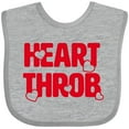 thumbnail image 3 of Inktastic Heart Throb (red) Boys or Girls Baby Bib, 3 of 4