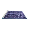 thumbnail image 2 of Ahgly Company Machine Washable Indoor Rectangle Animal Blue Traditional Area Rugs, 7' x 9', 2 of 4