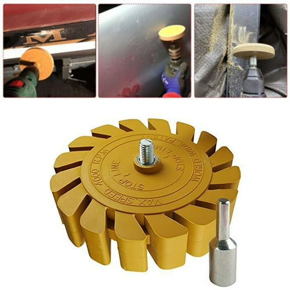 1pcs Sticker Car Foil Eraser Remover Eraser Disc Adhesive Remover Ø100mm 25mm Rubber Degumming Wheels