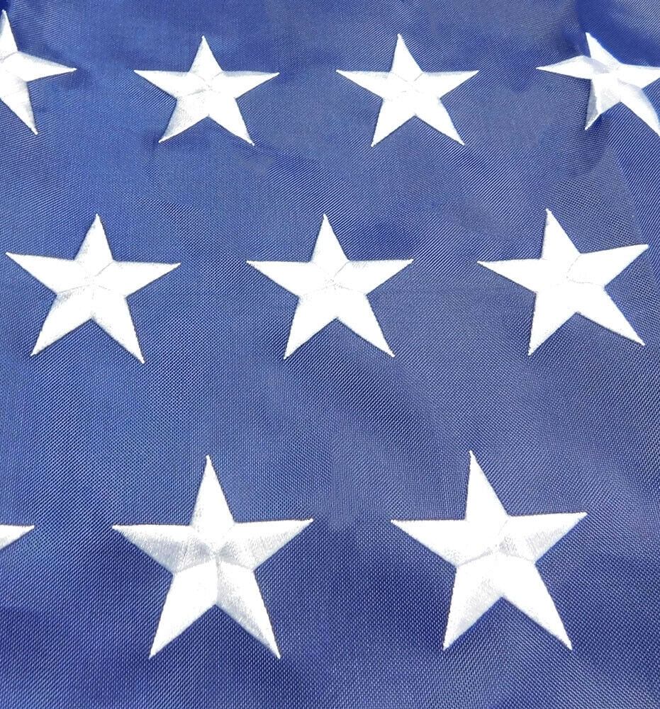 3x5 USA 51 Star Stars Linear Premium 210D Embroidered Sewn Flag Banner