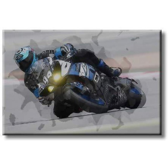 Sports Biker, Picture on Streched Canvas, Wall Art D?cor, Ready to Hang