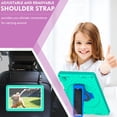 thumbnail image 6 of ELEHOLD for Samsung Galaxy Tab A9 Plus Rugged Case, Heavy Duty Protection Hand Strap Built-in Kickstand Crossbody Shoulder Strap Shockproof Case for Samsung Galaxy Tab A9 Plus ,Green, 6 of 9
