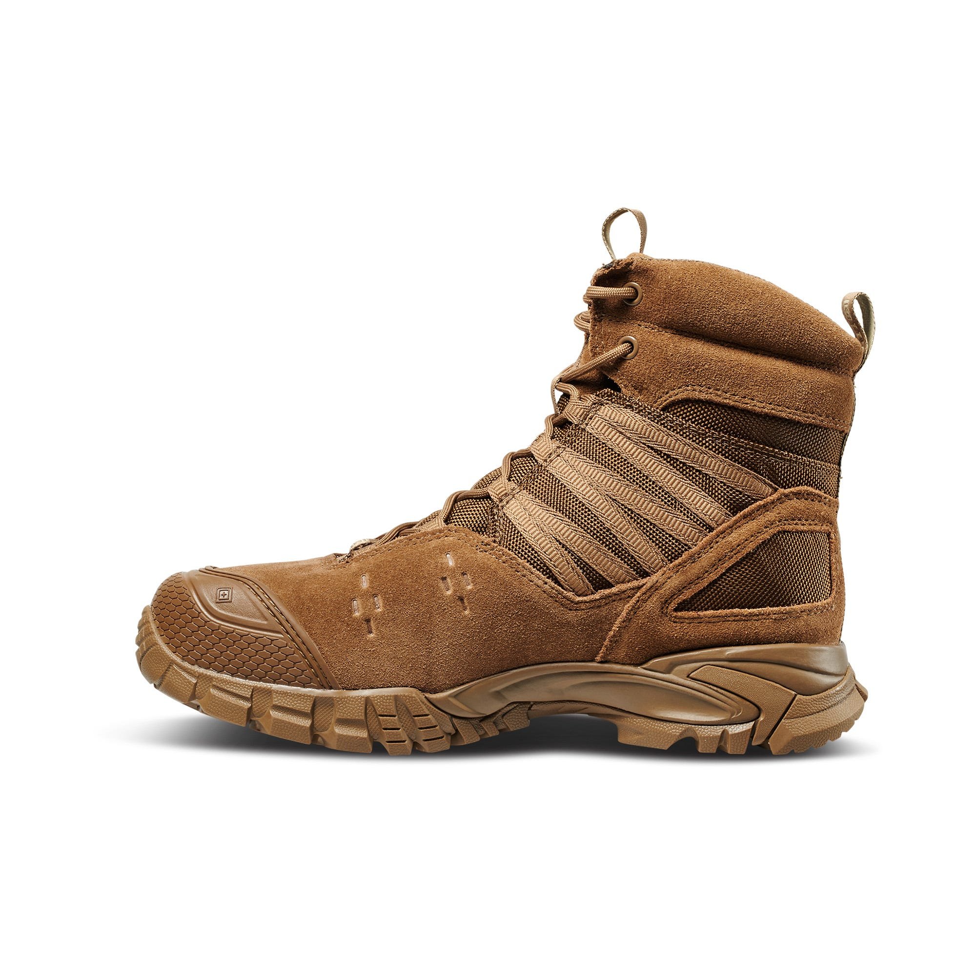 5.11 Work Gear Men's Union Waterproof 6-Inch Work Boots, Shock Absorbing Insole, Dark Coyote, 12 Regular, Style 12390 - image 5 of 8