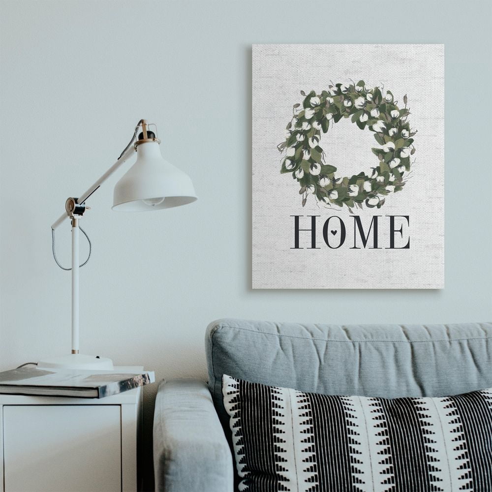 Stupell Industries Country Home Wreath Charming Farm Design Designed by Lettered and Lined