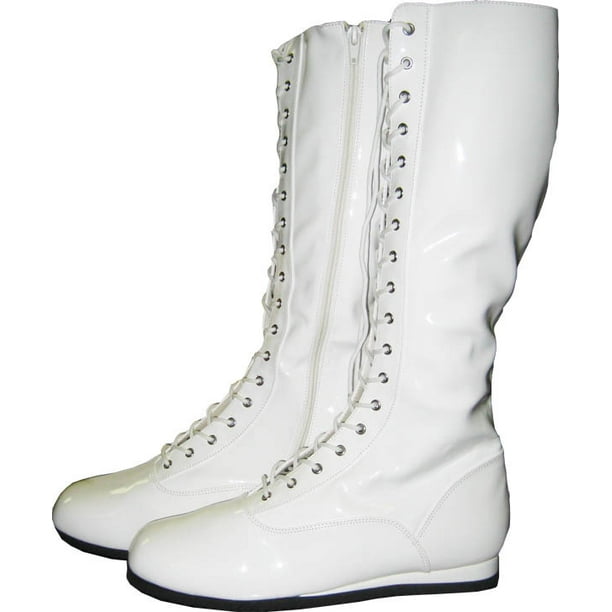MyPartyShirt White Adult Pro Wrestling Boots Costume WWF WWE Super