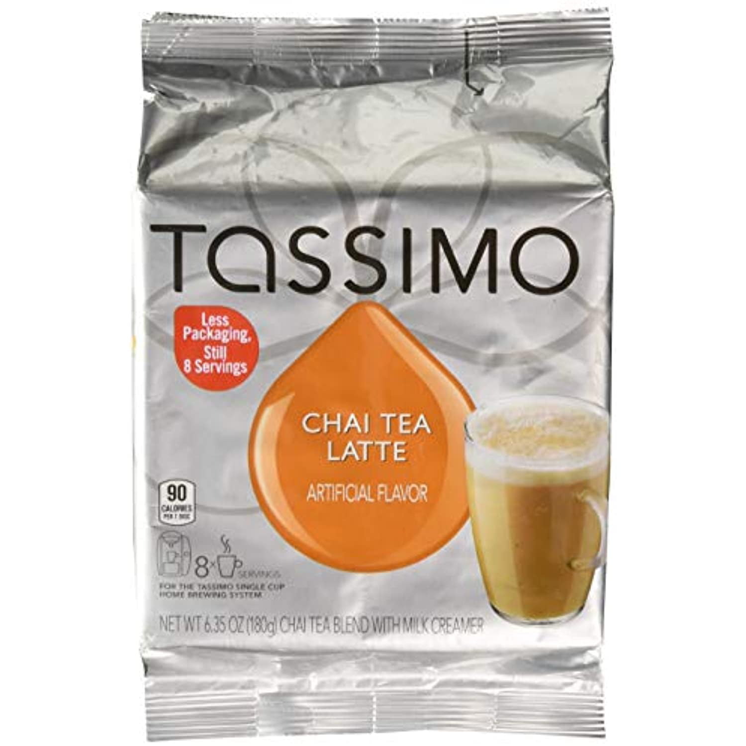 Tassimo Chai Tea Latte Single Serve T-Discs, Tassimo Chai Tea Latte 