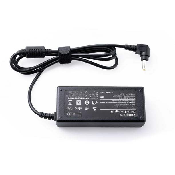 Gateway Laptop Charger 19V Power Supply Adapter 3.42A 65W AC/DC