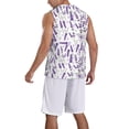 thumbnail image 2 of Pofeuu Lavender Flowers Print Basketball Jersey, Shirts for Men Youth Basketball Jersey Crew Neck-3X-Large, 2 of 6