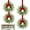 4pc, variant on HaCpiu 6Pcs Small Christmas Wreaths,12 Inch Mini Wreaths with Soft Cypress Pine Tips Red Christmas Bows, Hanging Decorations for Window Mantel Stairs Wall Home Xmas Decor Indoor