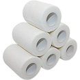 thumbnail image 1 of Qucyy Vet Wrap 3 inch x 6 Pack White Tape For Skin Bandage Tape Vet Tape Cohesive Bandage Fabric Bandages Self Sticking Bandage Wrap Self Adhering Bandage Wrap Bandage Stretch Self Adhesive Tape, 1 of 5