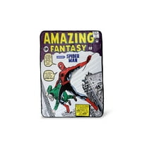 Marvel Spider-Man Amazing Fantasy No. 15 Fleece Throw Blanket | Official Marvel Spider-Man Collectible Blanket | Measures 60 x 45 Inches