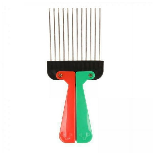 kusrkot 2x Afro Combs, Metal Afro African American Pick Comb Brush Hairdressing Tool