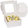 thumbnail image 1 of 10 Inch Cake Boxes Set (20pcs, 10 Boxes & 10 Boards) 10x10x5 Inches Tall Cake Boxes with Window, White Bakery Cake Boxes with Boards for Pastries, Cookies, 1 of 6