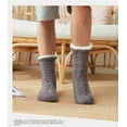 thumbnail image 6 of Janrevotw Mens Slipper Fuzzy Socks Winter Cozy Fluffy Cabin Warm Fleece Soft Comfy Thick Non Slip Home Socks, 6 of 6