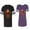 Men Black / Women Purple, variant on King Queen Gold Crown Matching Couple Cotton Jerseys (Men Black / Women Black) (Men S / Women S)