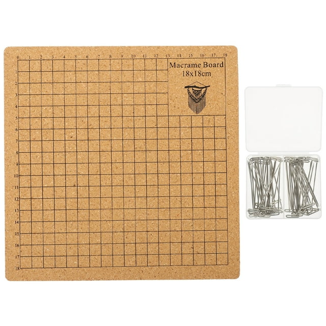 Miangastore 1 Ensemble de Planche de Macramé pour Projet de Bracelet Tissé Planche de Liège