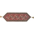 thumbnail image 3 of DaDa Bedding Romantic Floral Field of Roses Burgundy Red Tapestry Table Runner (5594), 3 of 6
